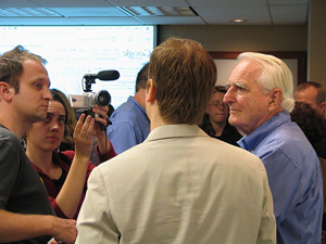 Doug Engelbart at the 2006 HyperScope release party